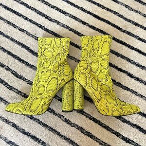 Snakeskin Ankle Boots